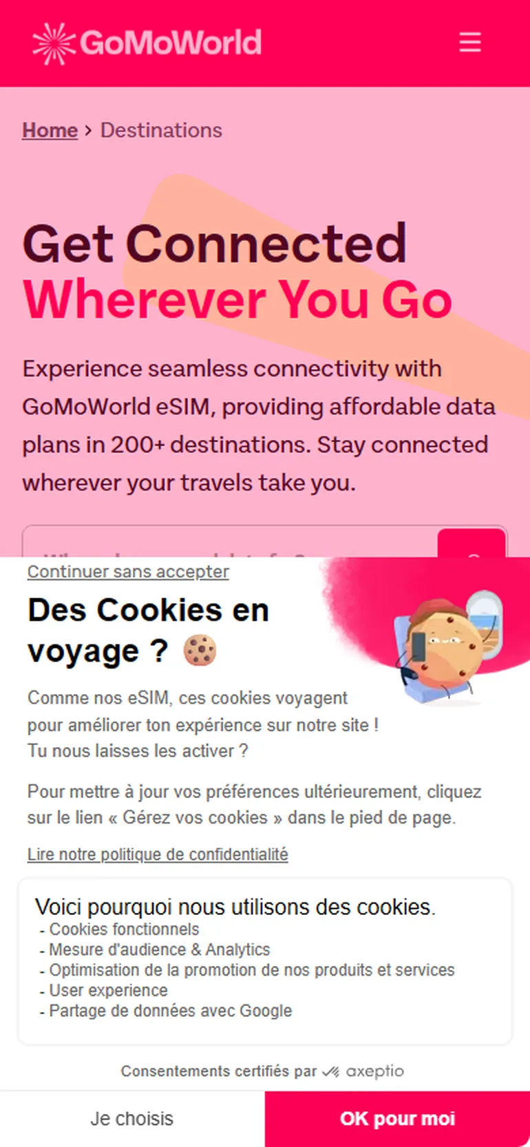 Gomoworld recensione vista mobile